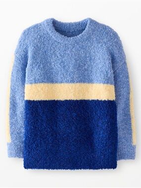NWT Hanna Andersson Colorblock Boucle Sweater 3T